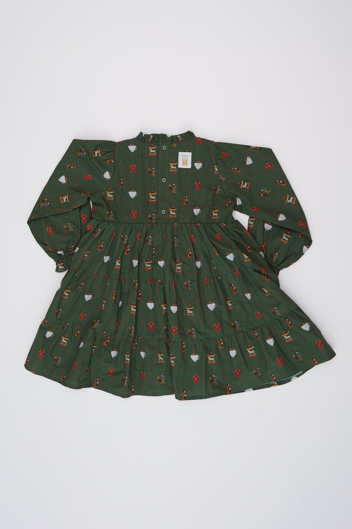 Long Sleeve Dress - Holiday Fairground