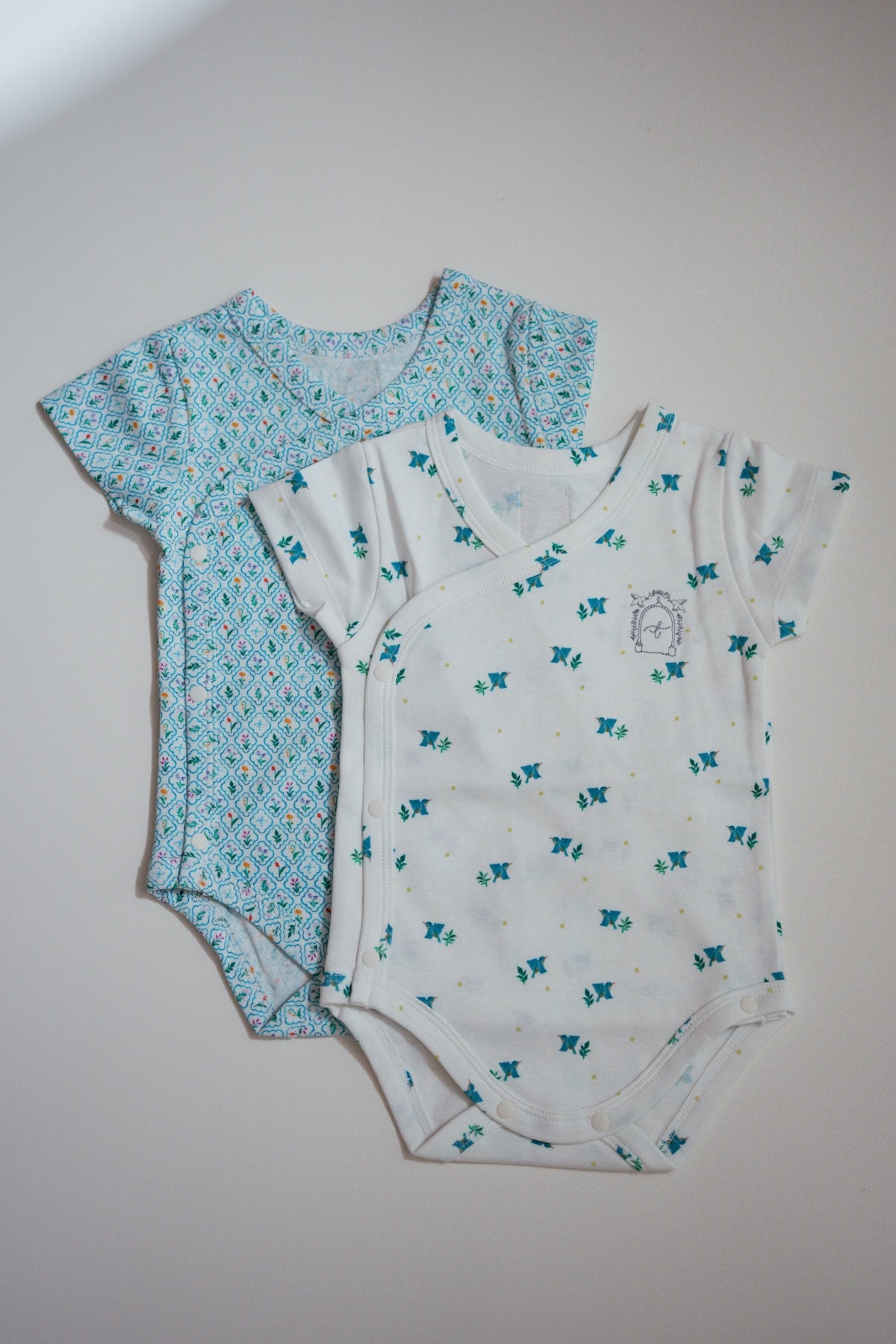 Short Sleeve Bodysuit - Flower