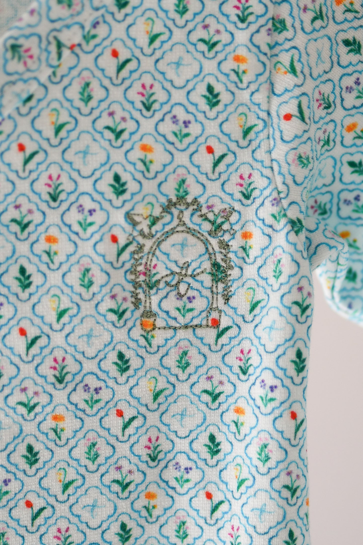 Long Sleeve Bodysuit - Flower