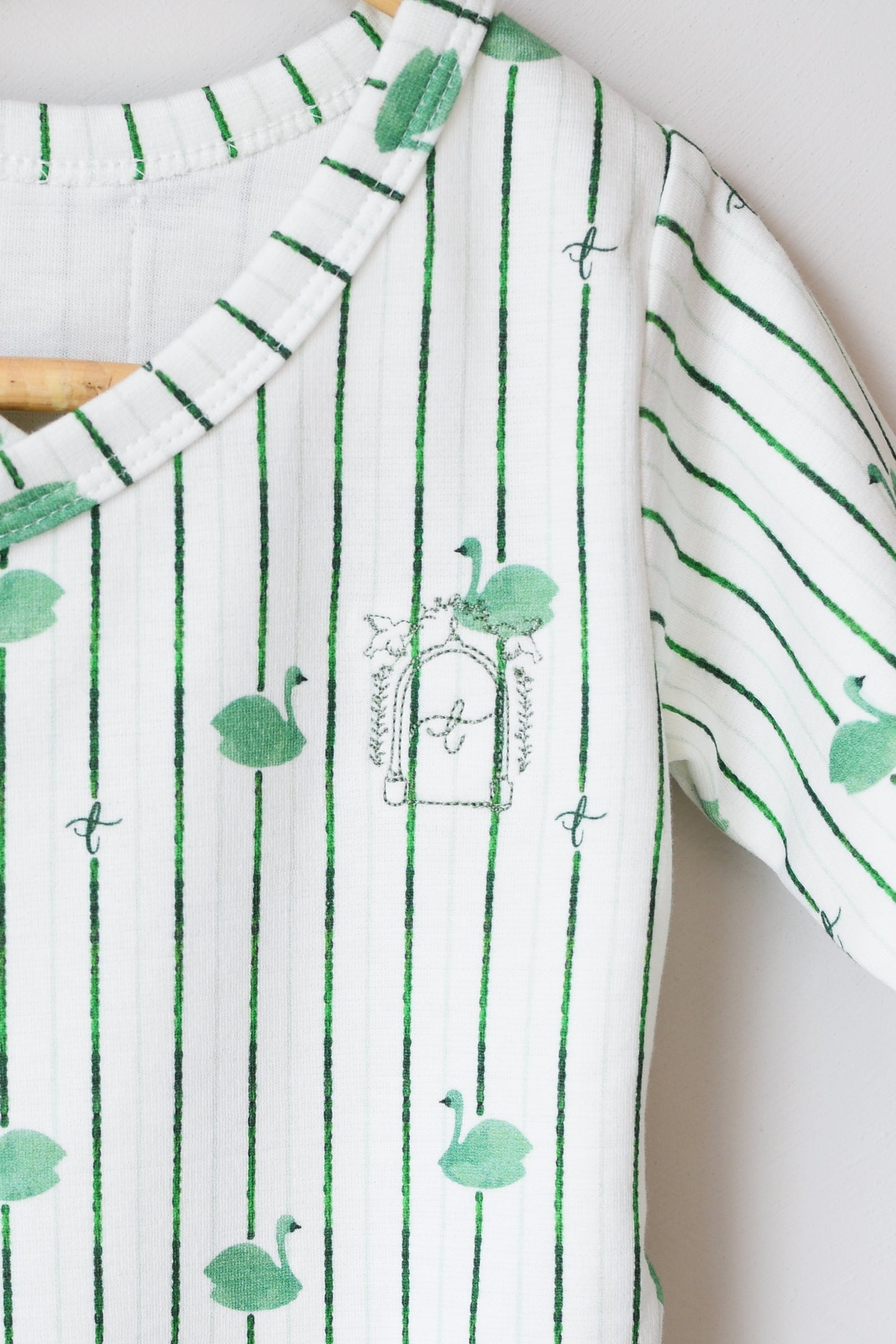 Long Sleeve Bodysuit - Swan