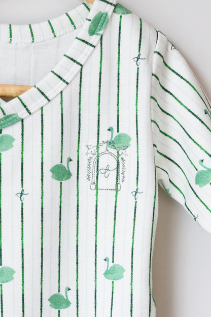 Long Sleeve Bodysuit - Swan