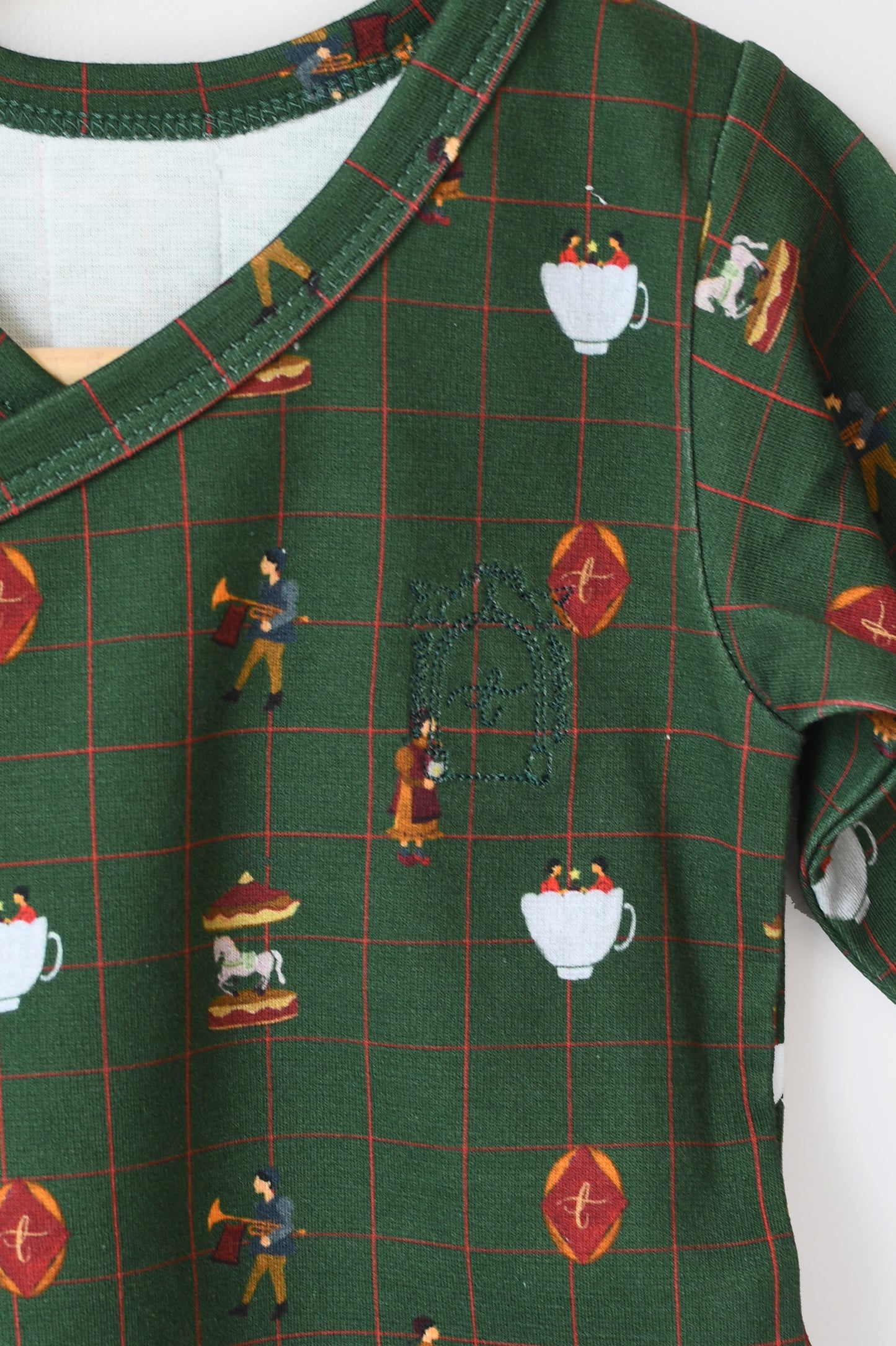 Long Sleeve Bodysuit - Holiday Fairground