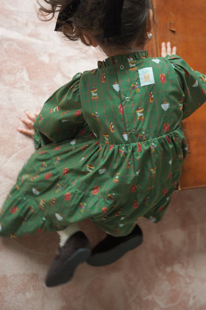 Long Sleeve Dress - Holiday Fairground