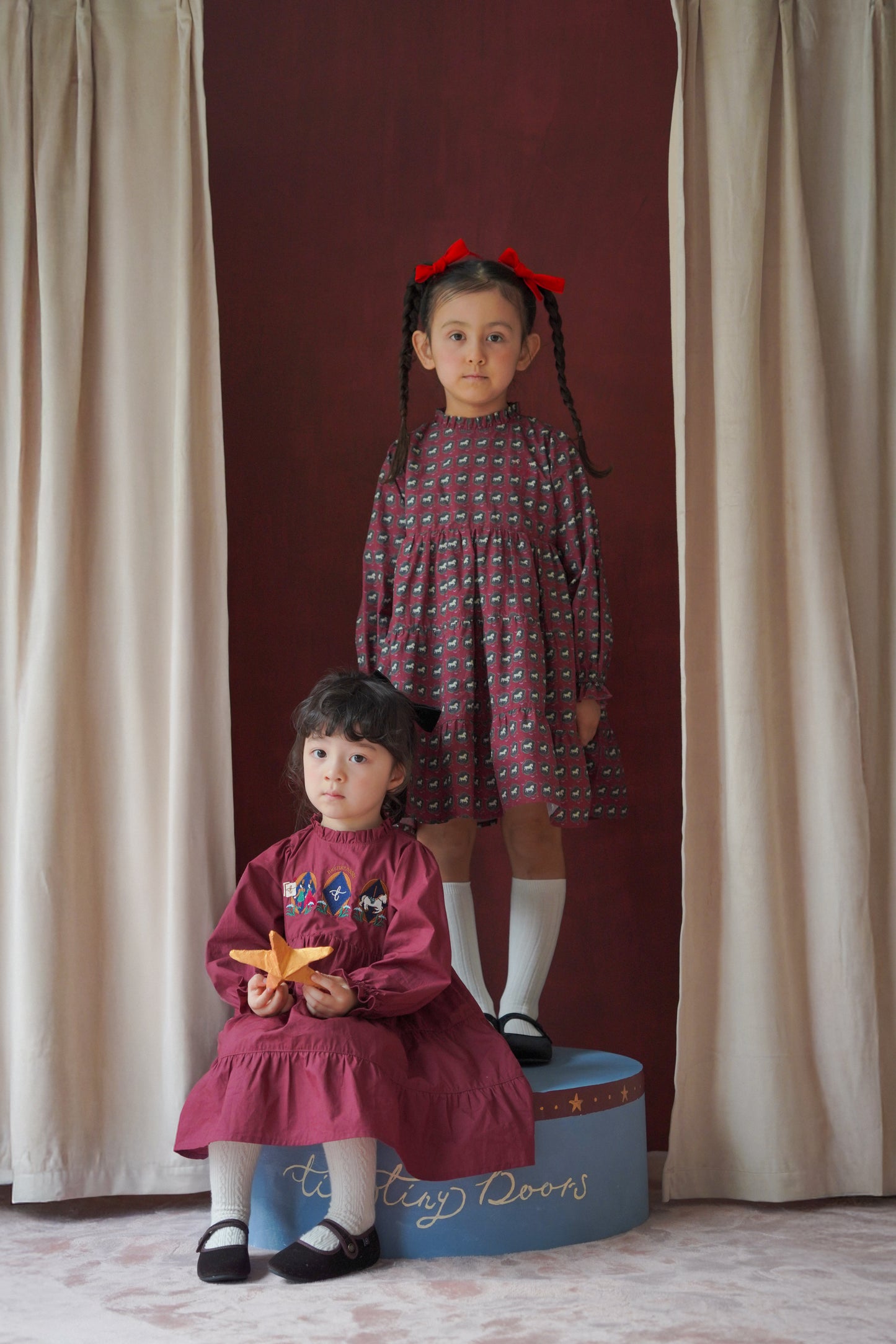 Long Sleeve Dress - Horse