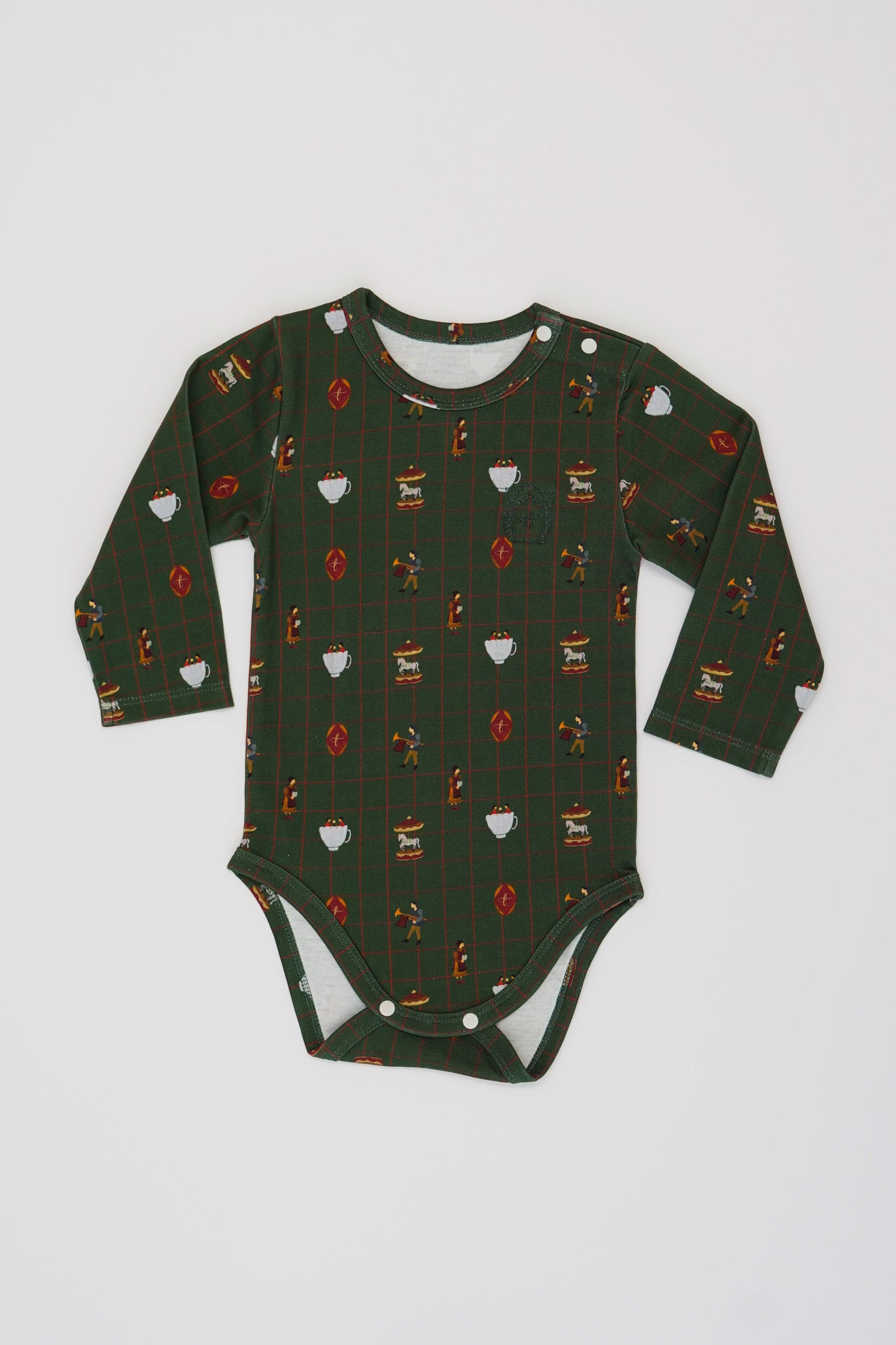 Long Sleeve Bodysuit - Holiday Fairground