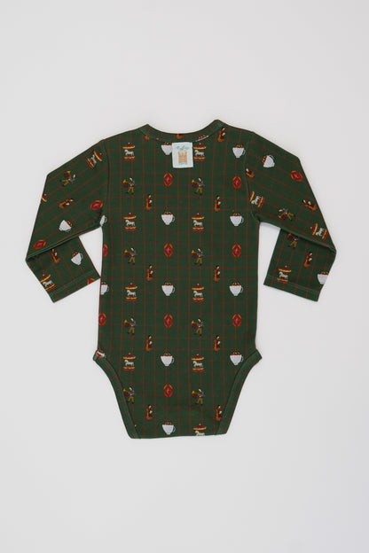 Long Sleeve Bodysuit - Holiday Fairground