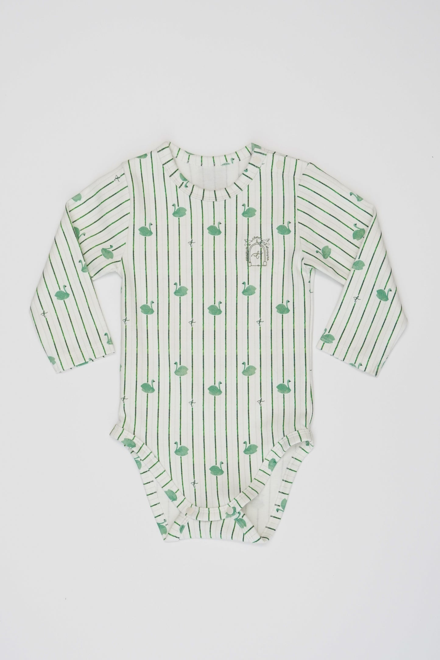 Long Sleeve Bodysuit - Swan