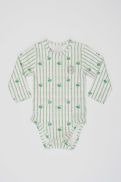 Long Sleeve Bodysuit - Swan
