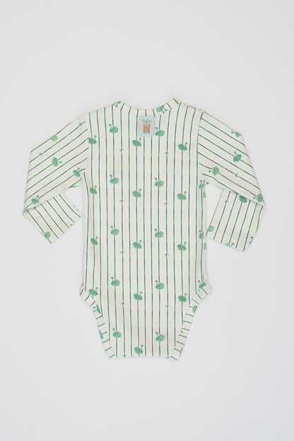 Long Sleeve Bodysuit - Swan