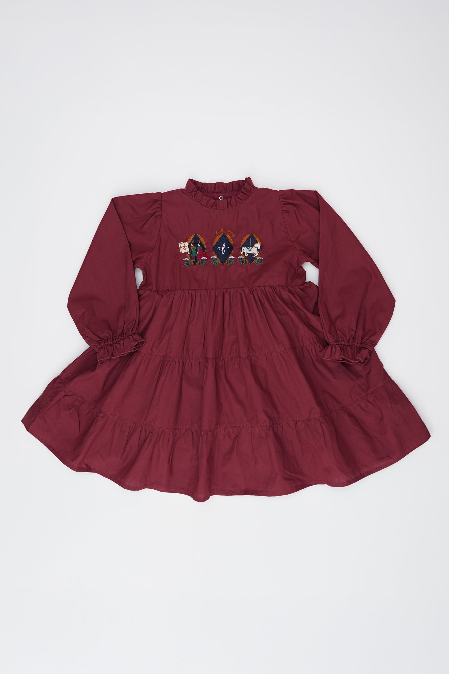 Long Sleeve Dress - Fairground Emblems