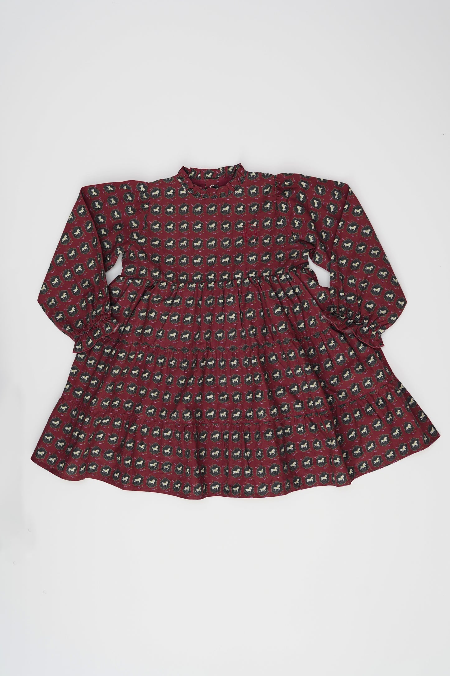 Long Sleeve Dress - Horse