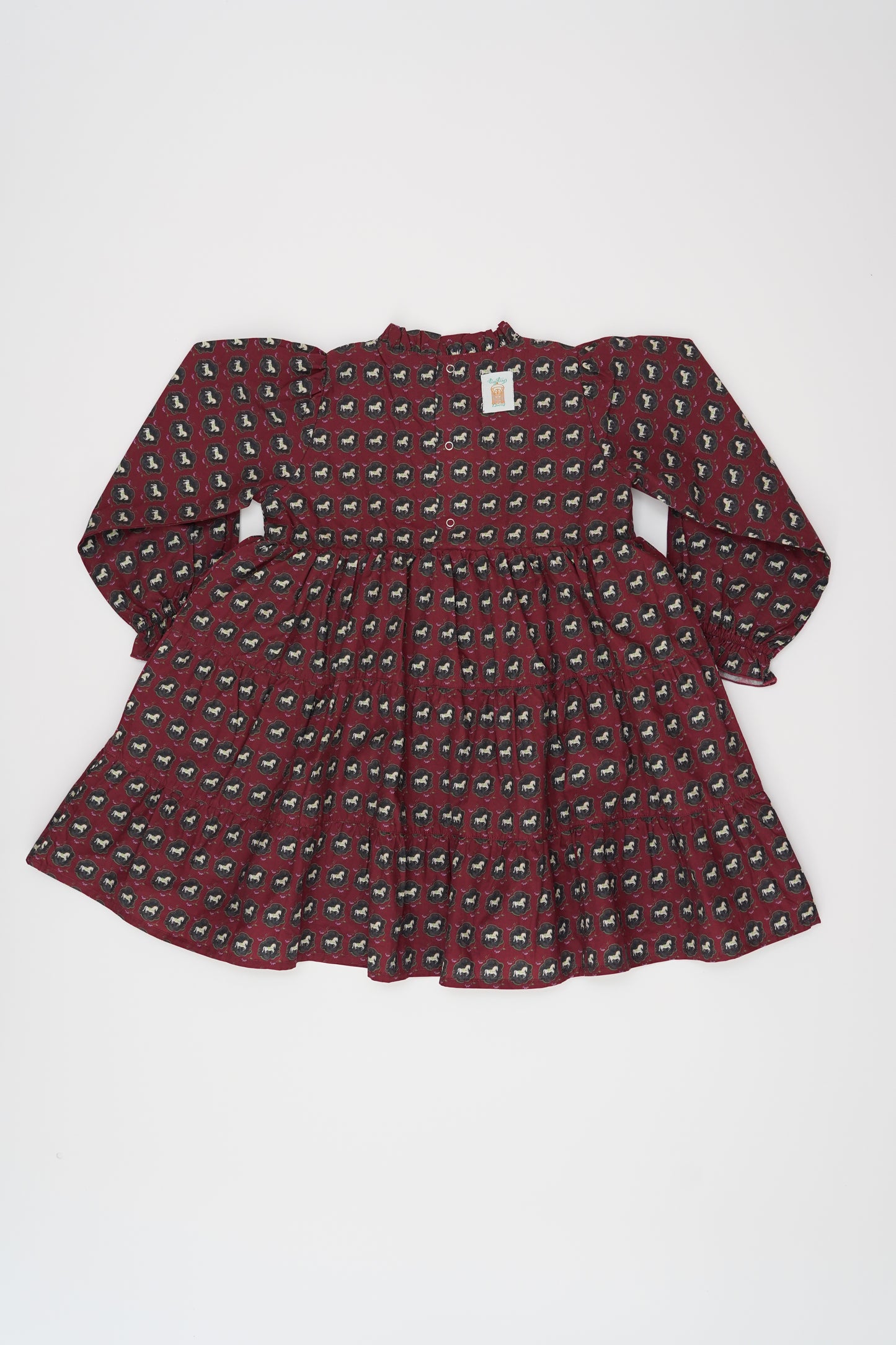 Long Sleeve Dress - Horse