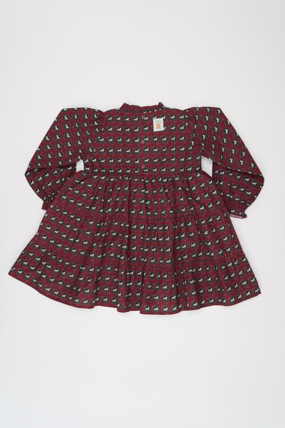 Long Sleeve Dress - Horse