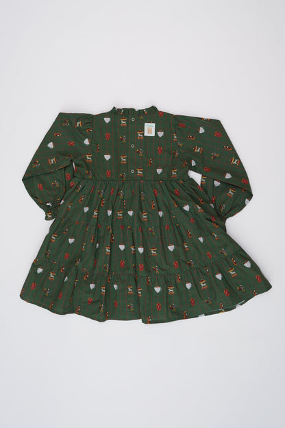 Long Sleeve Dress - Holiday Fairground