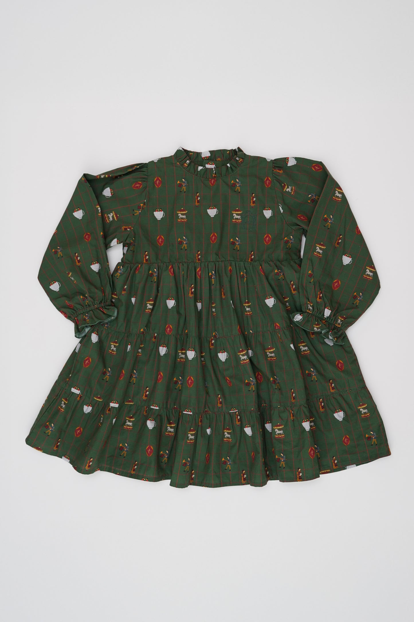 Long Sleeve Dress - Holiday Fairground