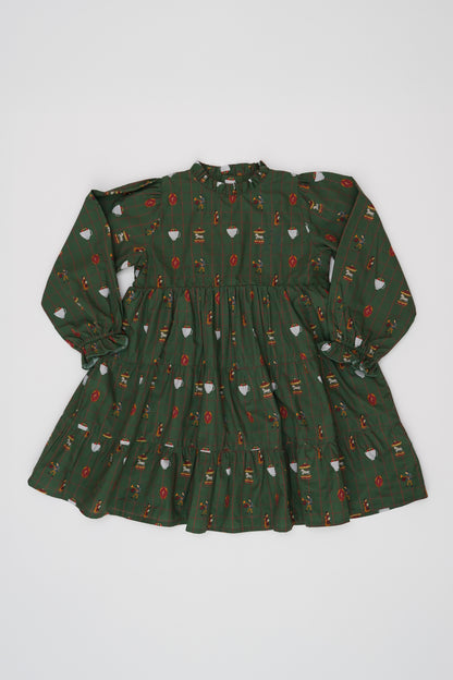 Long Sleeve Dress - Holiday Fairground