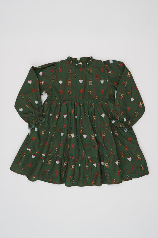 Long Sleeve Dress - Holiday Fairground