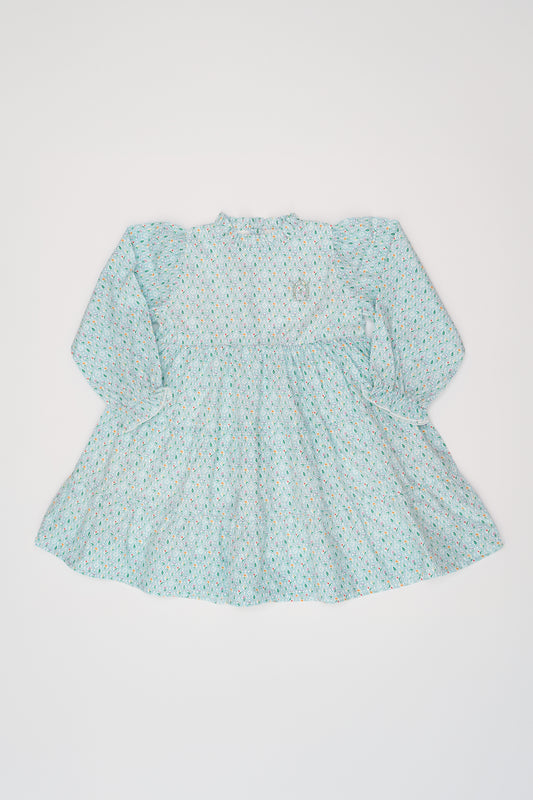 Long Sleeve Dress - Flower