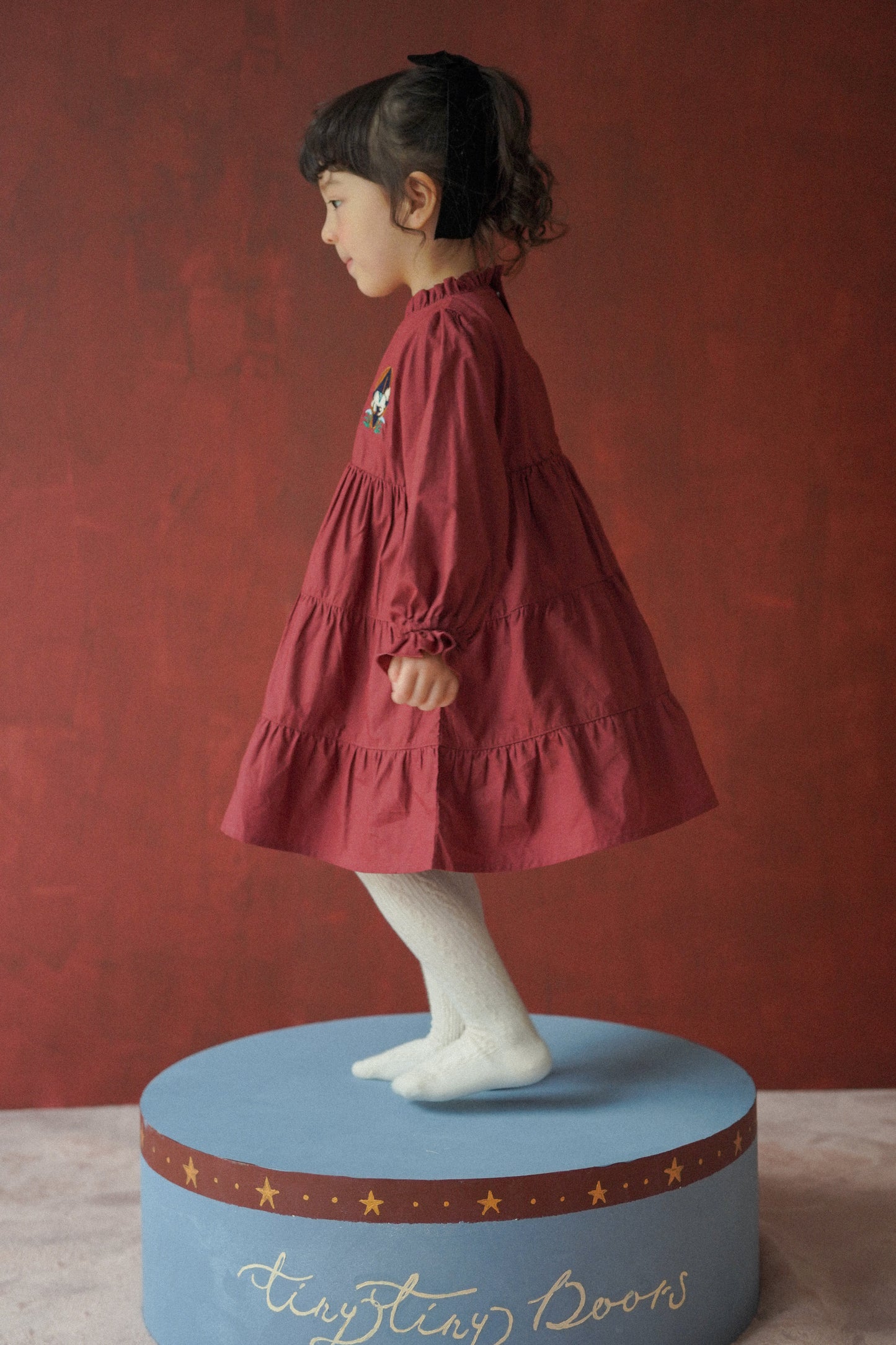 Long Sleeve Dress - Fairground Emblems