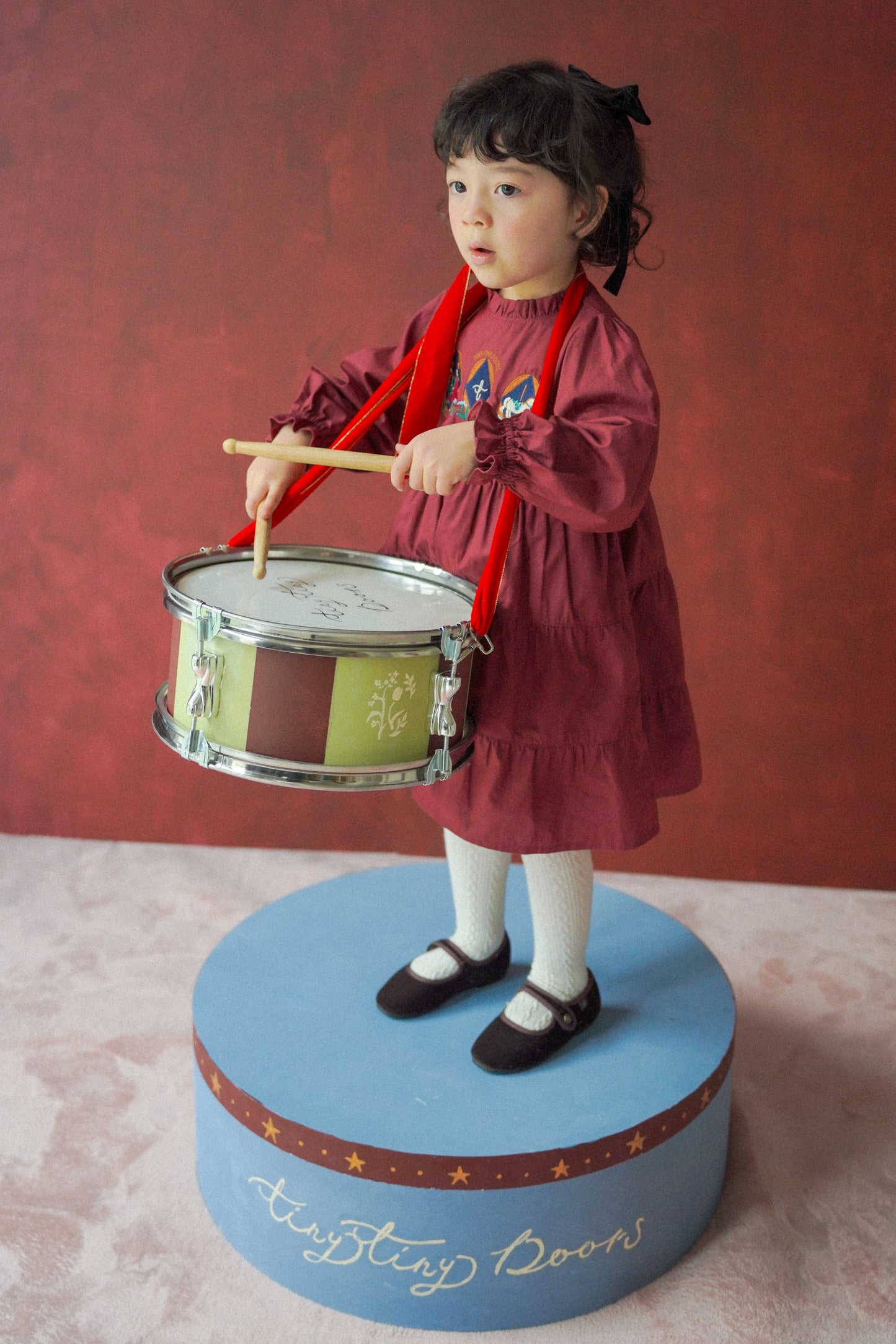 Long Sleeve Dress - Fairground Emblems