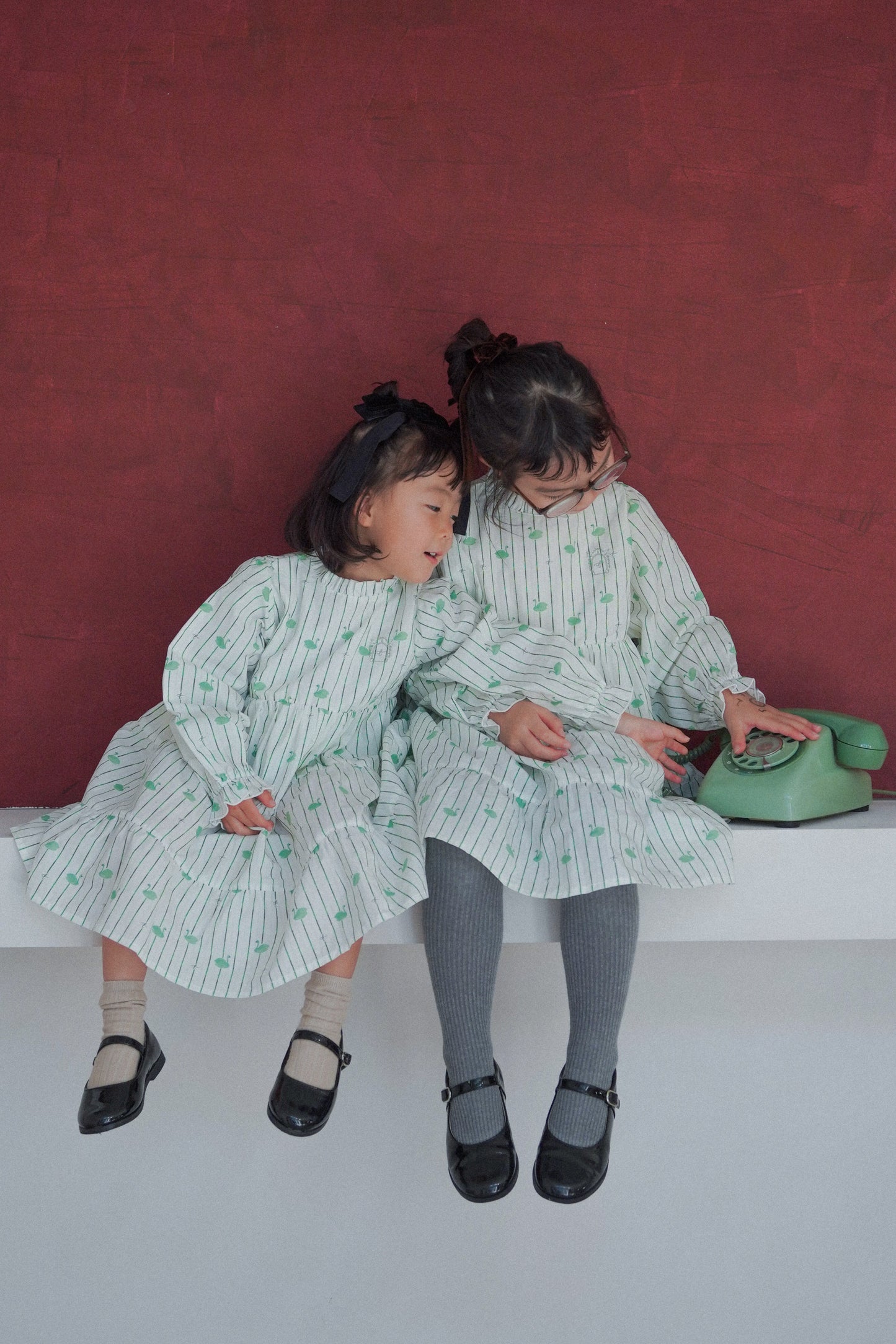 Long Sleeve Dress - Swan