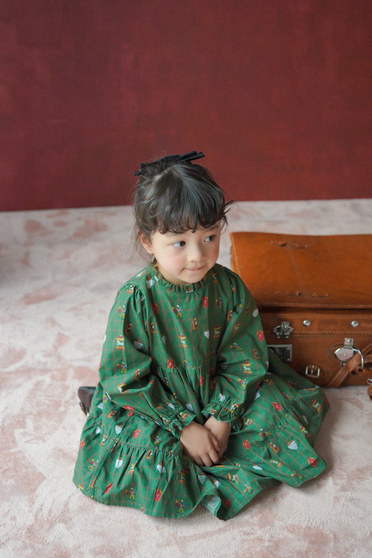 Long Sleeve Dress - Holiday Fairground