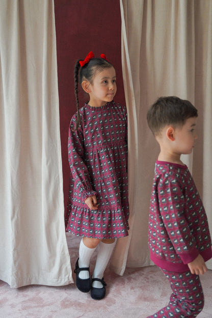 Long Sleeve Dress - Horse