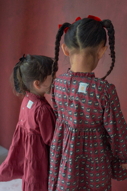 Long Sleeve Dress - Horse