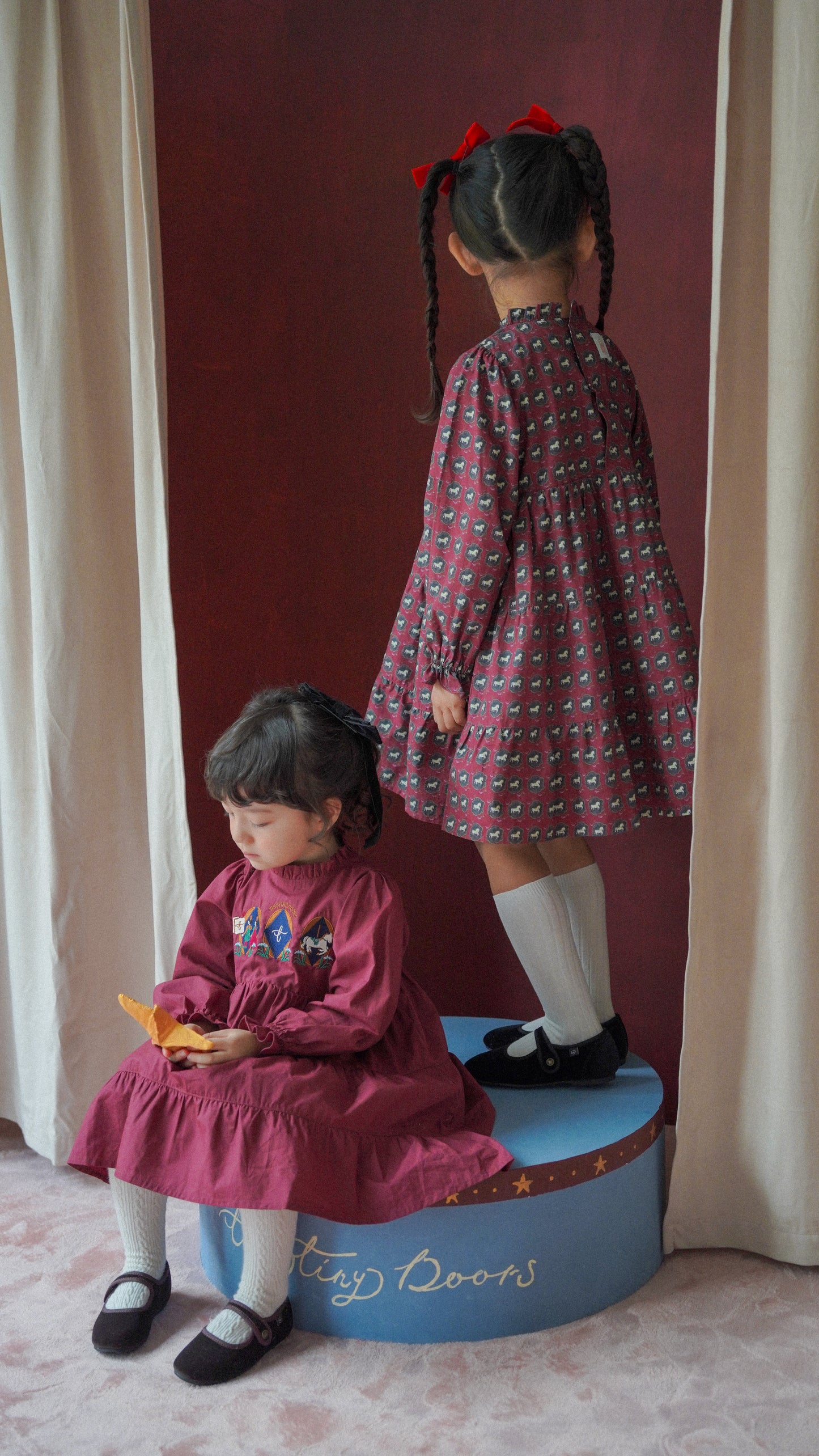 Long Sleeve Dress - Horse