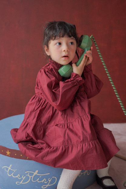 Long Sleeve Dress - Fairground Emblems