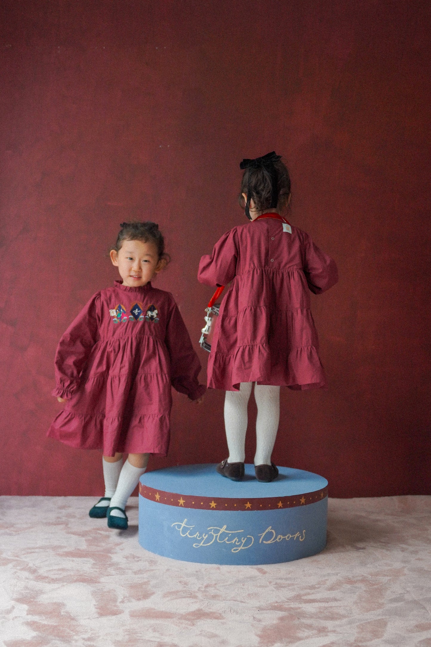 Long Sleeve Dress - Fairground Emblems