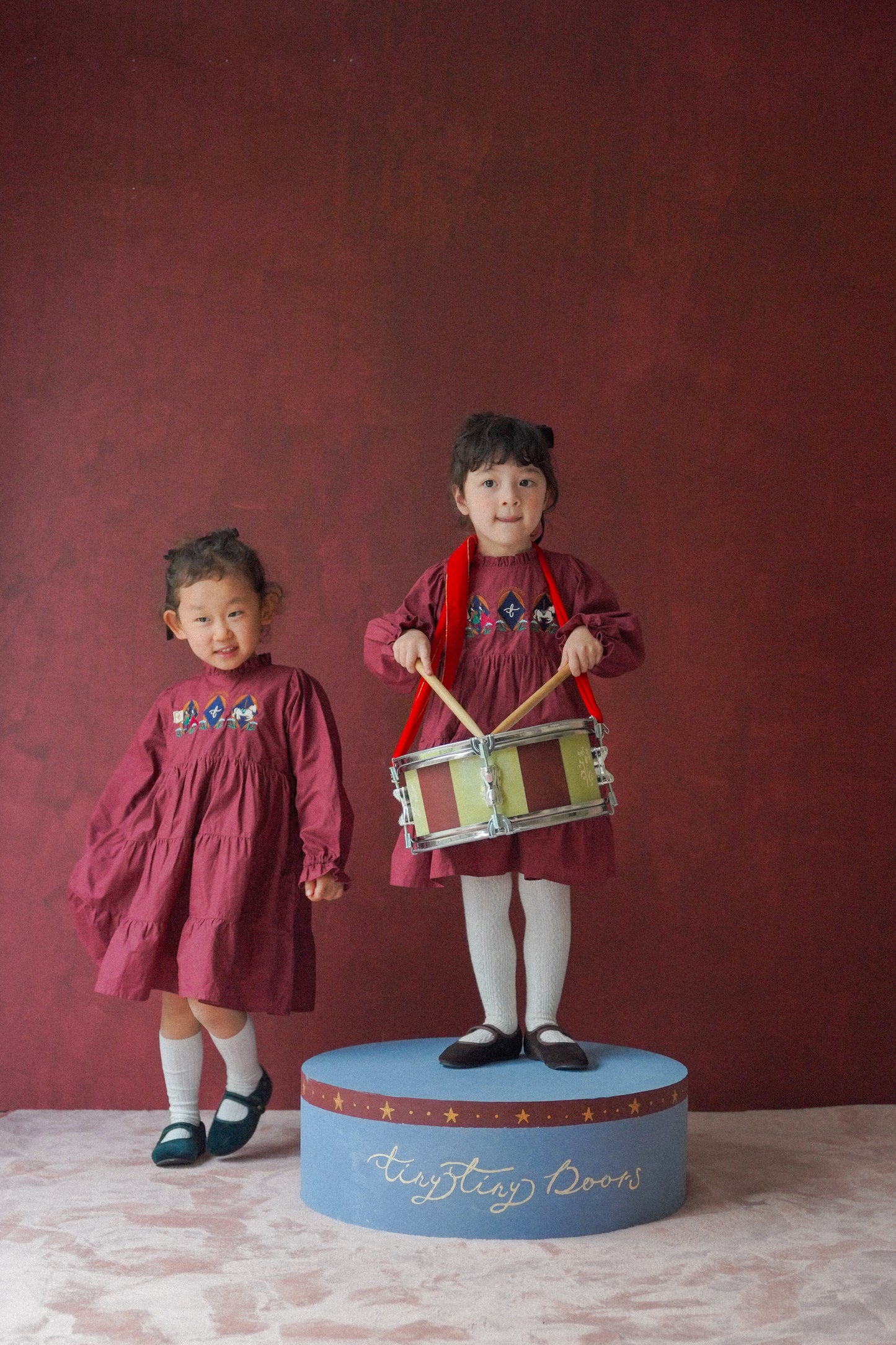 Long Sleeve Dress - Fairground Emblems