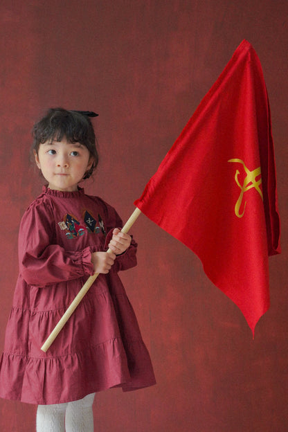 Long Sleeve Dress - Fairground Emblems