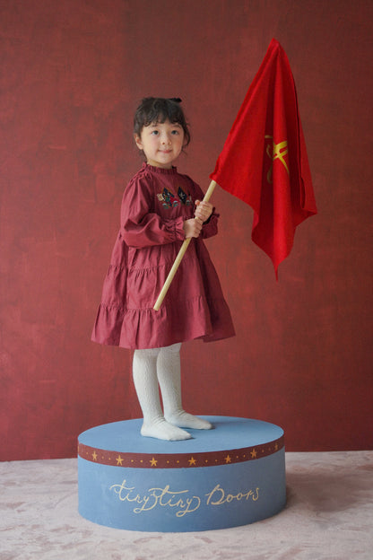 Long Sleeve Dress - Fairground Emblems