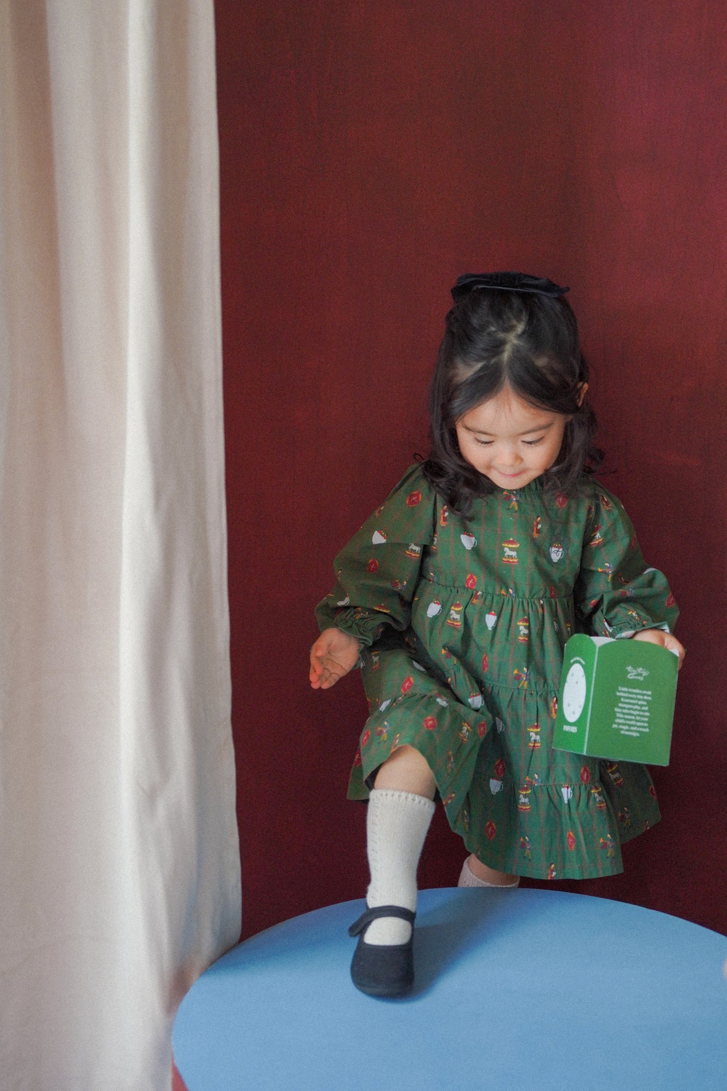 Long Sleeve Dress - Holiday Fairground