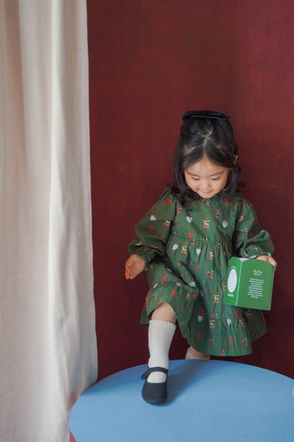 Long Sleeve Dress - Holiday Fairground