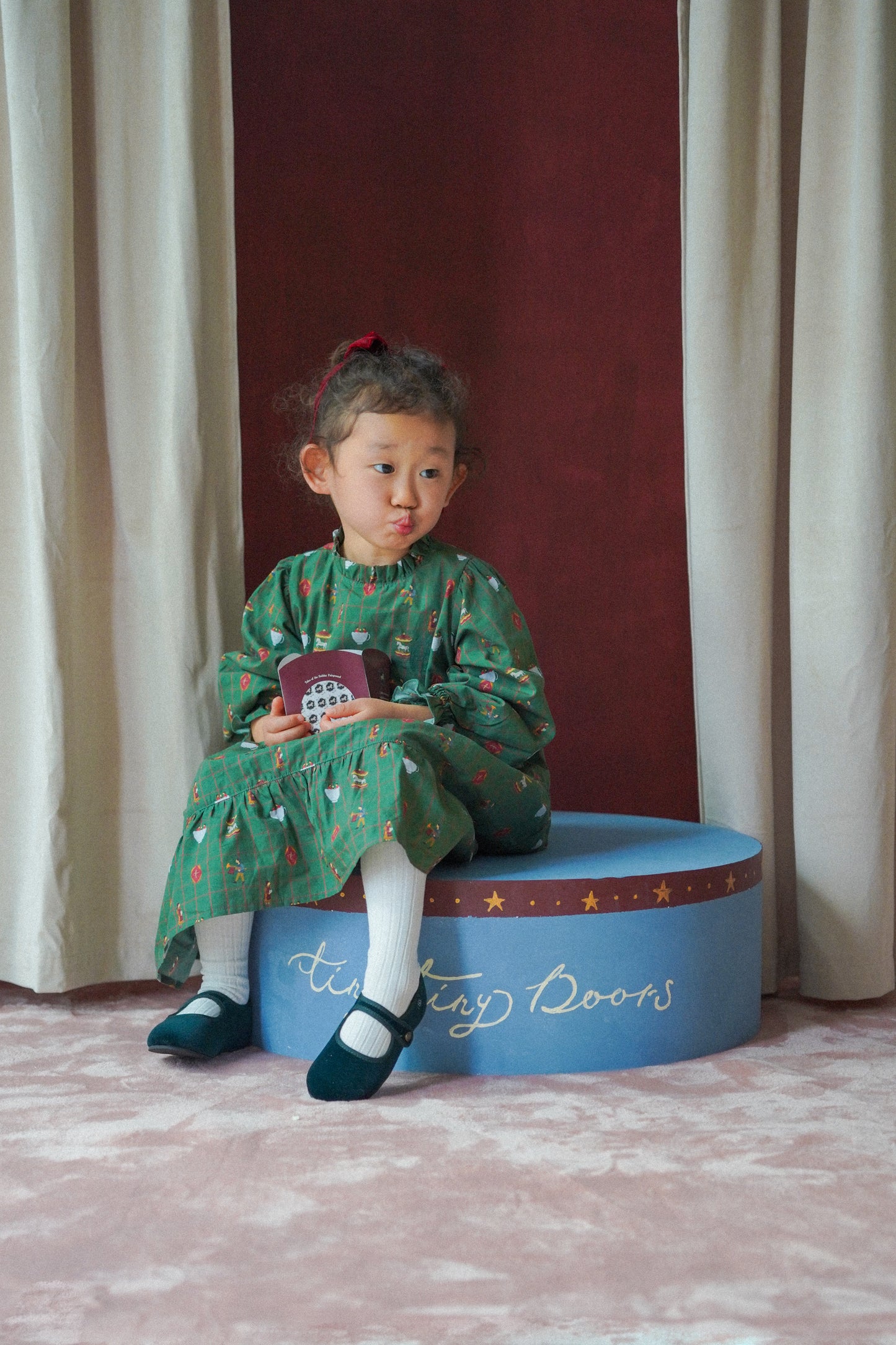 Long Sleeve Dress - Holiday Fairground