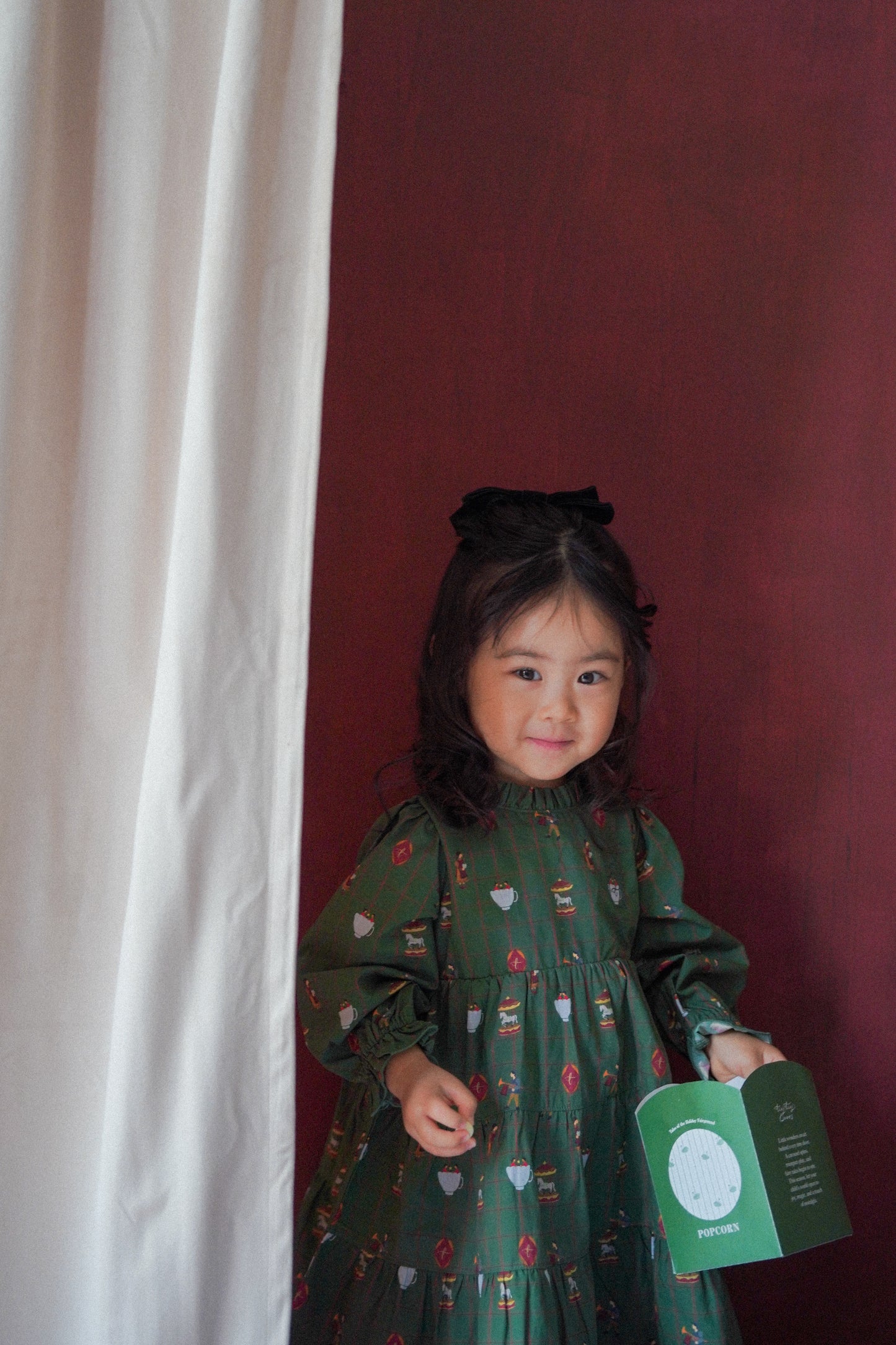 Long Sleeve Dress - Holiday Fairground