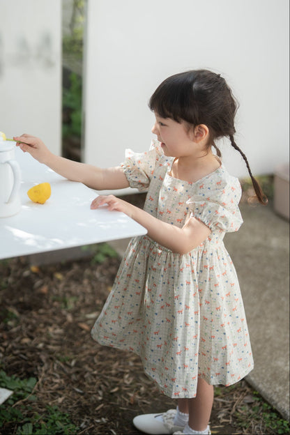 Short Sleeve Dress - Kitsune