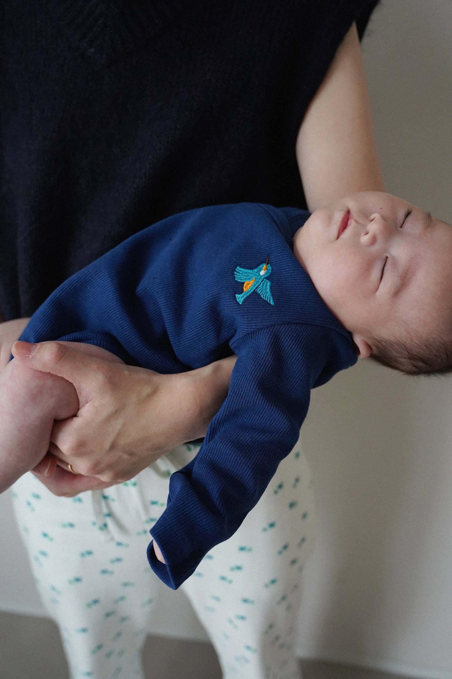 Long Sleeve Bodysuit - One-point Kawasemi