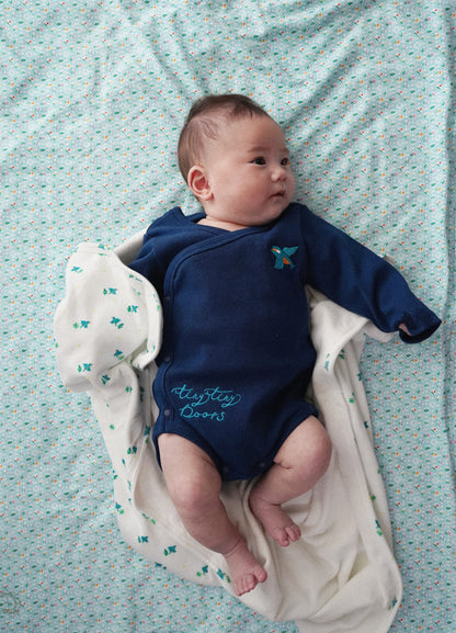 Long Sleeve Bodysuit - One-point Kawasemi