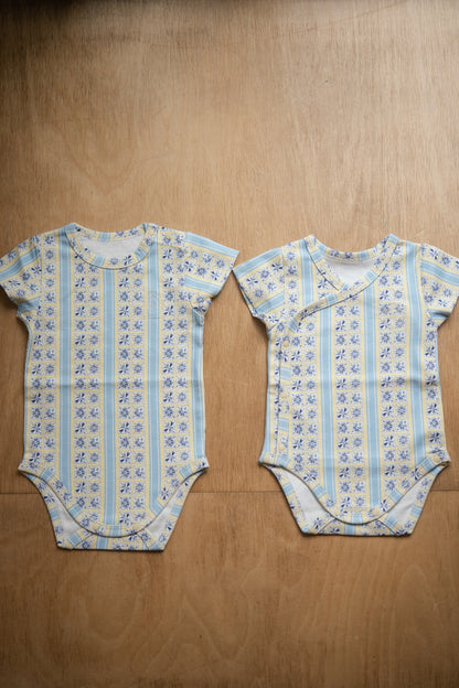 Short Sleeve Bodysuit - Tsubame Stripe