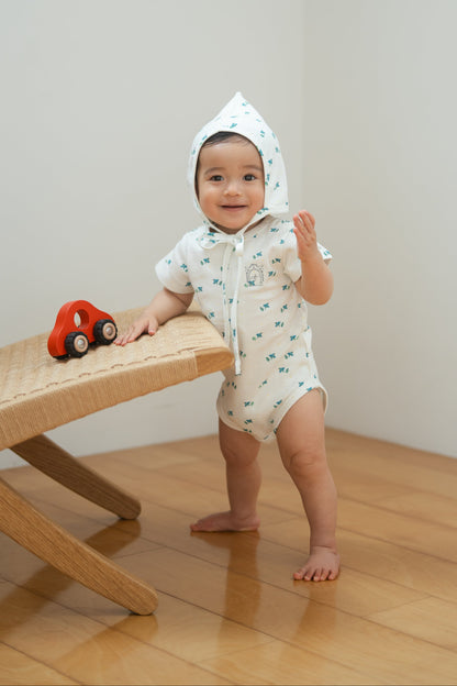Short Sleeve Bodysuit - Kawasemi
