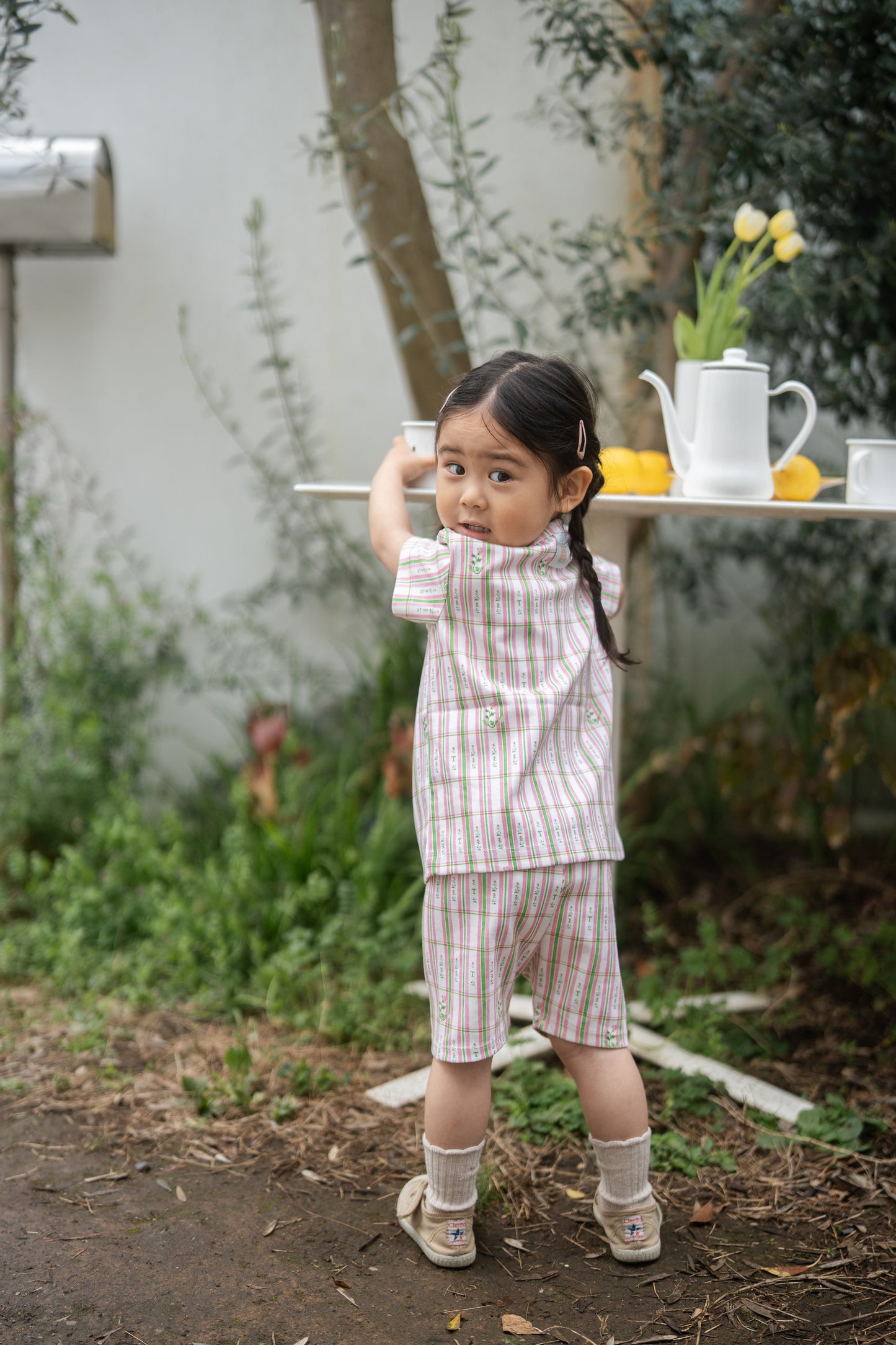Short Leggings - Garden