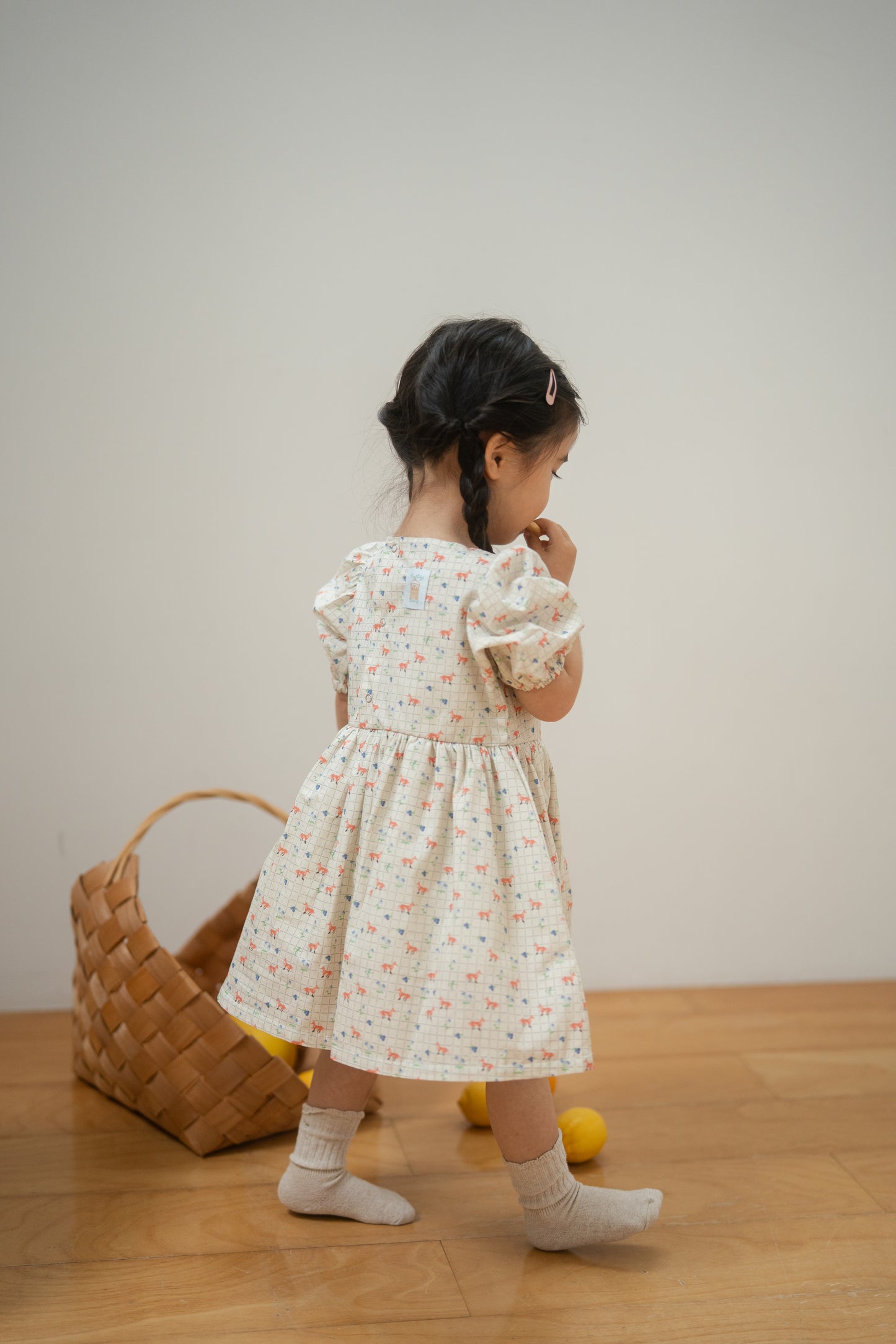 Short Sleeve Dress - Kitsune