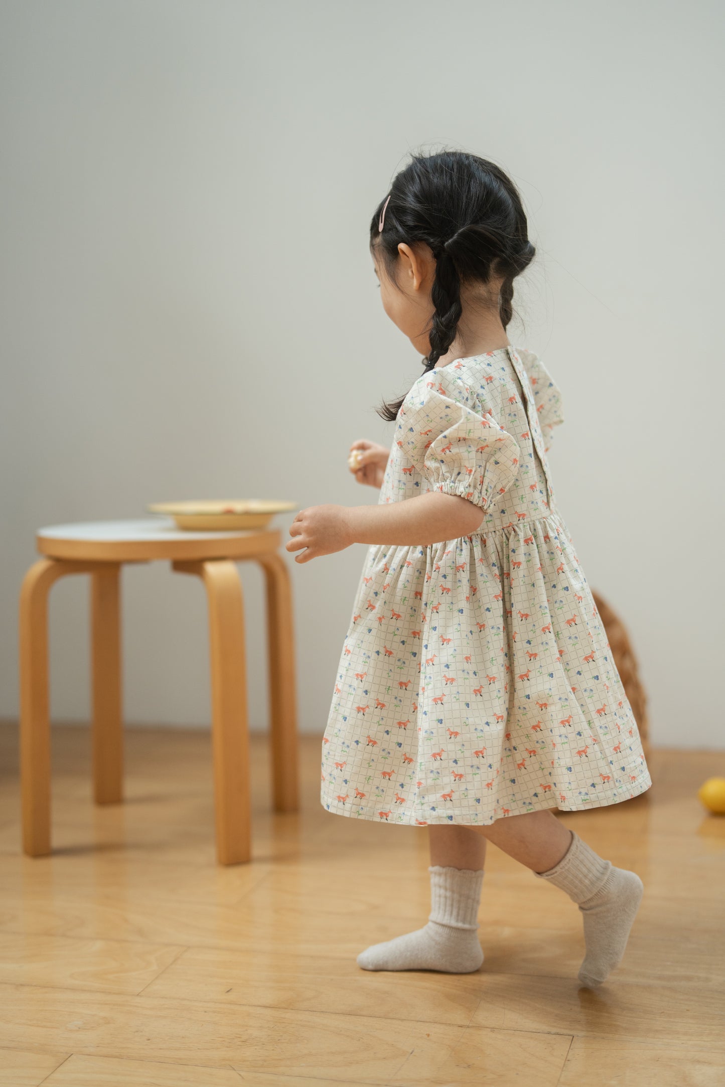 Short Sleeve Dress - Kitsune
