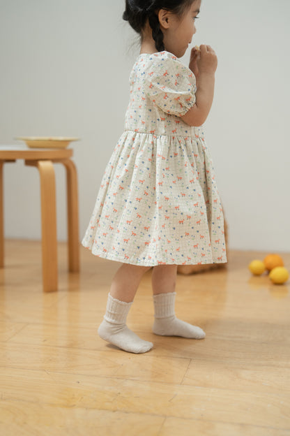 Short Sleeve Dress - Kitsune