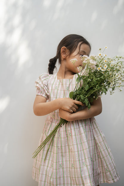 Short Sleeve Dress - Garden