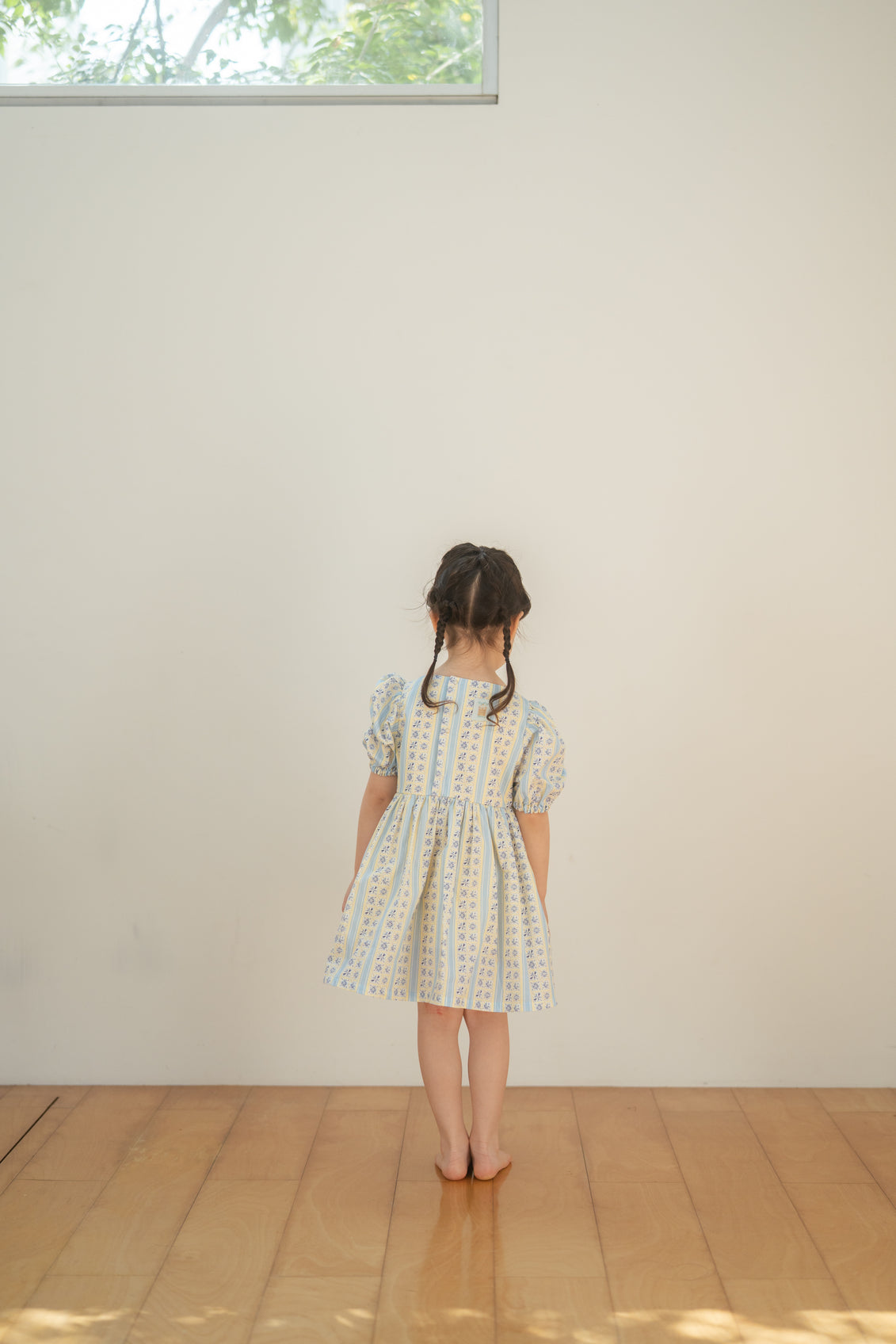 Short Sleeve Dress - Tsubame Stripe