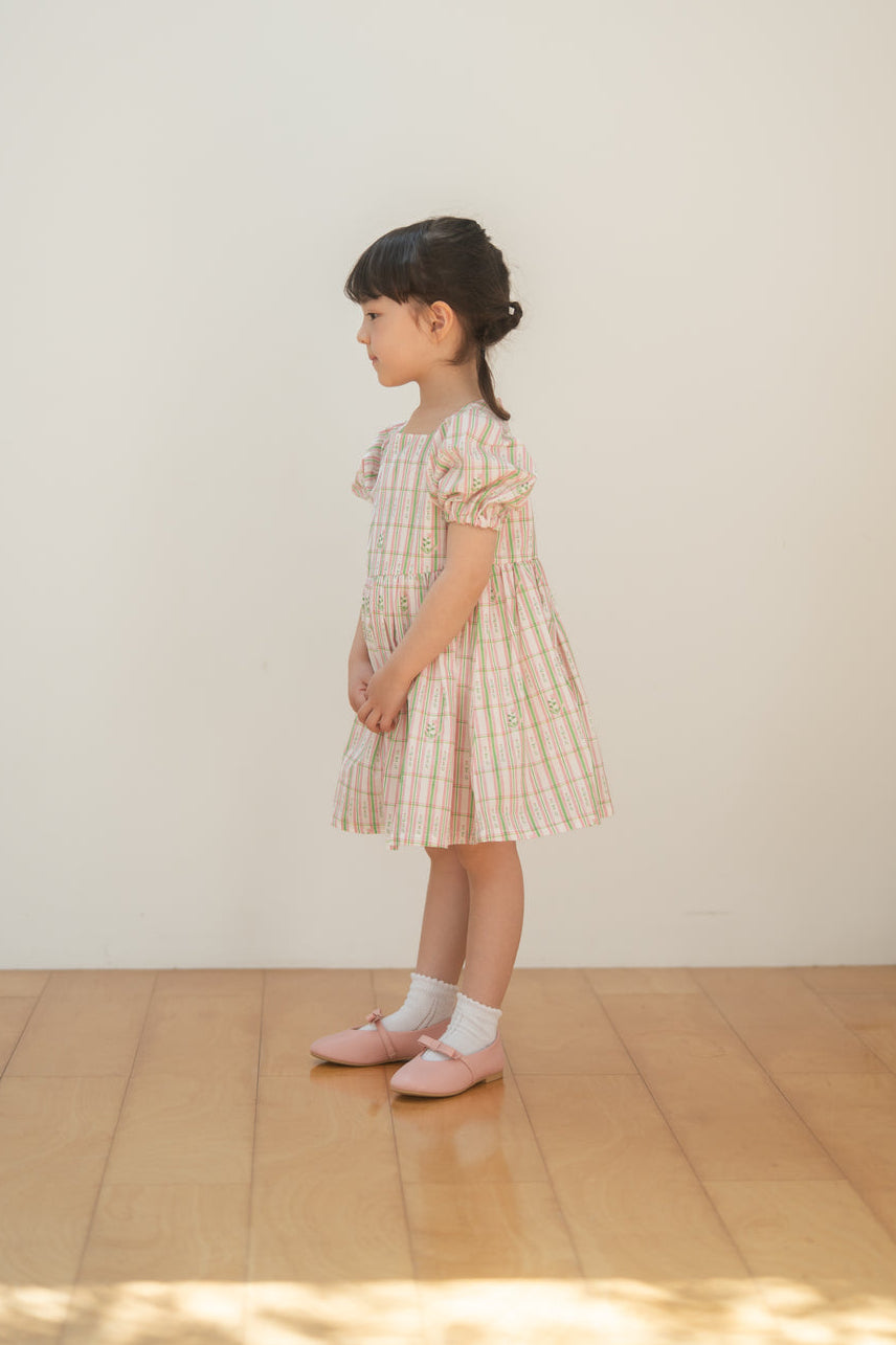Short Sleeve Dress - Garden